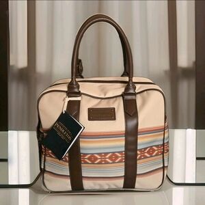 NEW Pendleton 17 x 15 Beige Mojave Desert Southwest Aztec Weekend Bag/Carry-On